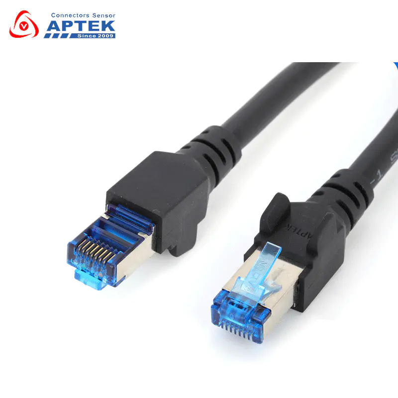 Ethernet Patch Cables, double ended RJ45 8P8C male plug