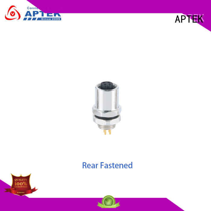 APTEK male circular cable connectors factory for packaging machine
