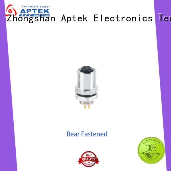 APTEK contact m5 circular cable mount connectors manufacturers for packaging machine