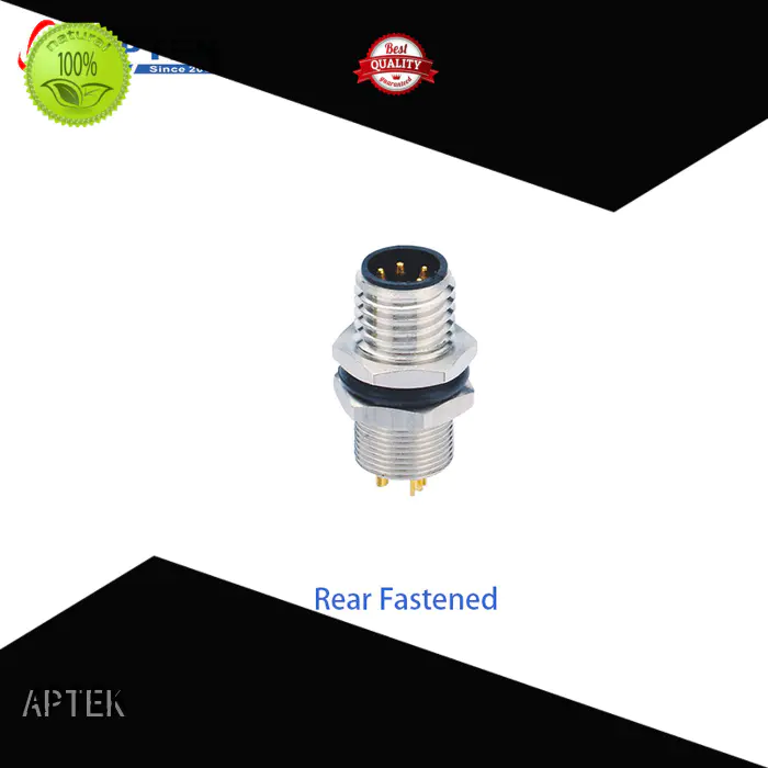 APTEK lead m8 cable connector supply for packaging machine