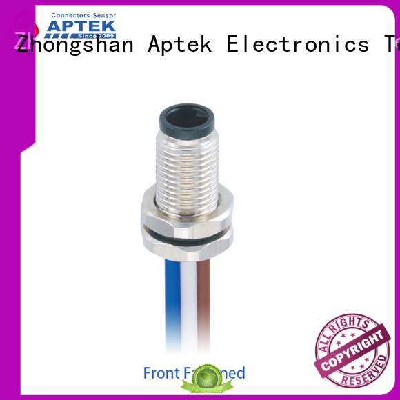 APTEK nonshielded m5 circular cable mount connectors manufacturers for packaging machine