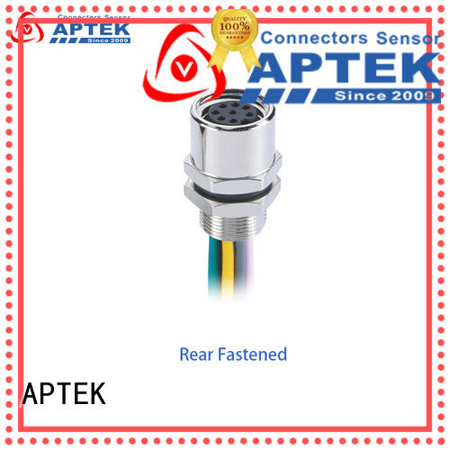 APTEK cable m8 panel mount connector for sale for engineering