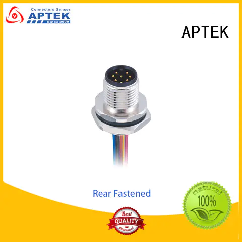 APTEK emishielded m12 cable connector manufacturers for industry