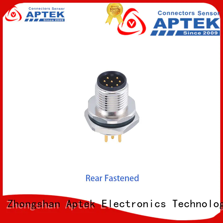 APTEK molded m12 connector suppliers termination for engineering